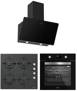 SILVERLINE SİYAH ANKASTRE SET